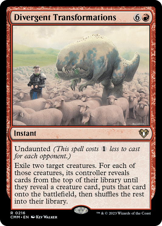 Divergent Transformations (CMM-216) - Commander Masters - Premium MTG Single from Wizards of the Coast - Just $0.08! Shop now at Game Crave Tournament Store