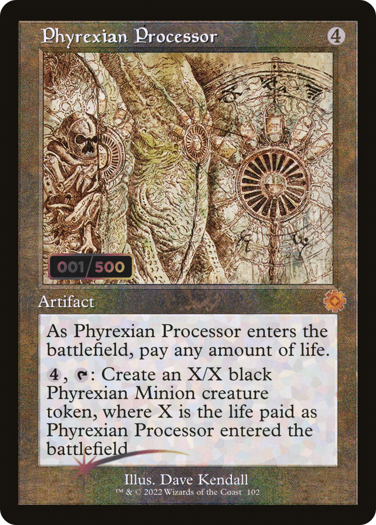 Phyrexian Processor (BRR-102Z) - The Brothers' War Retro Artifacts Foil - Premium MTG Single from Wizards of the Coast - Just $77.45! Shop now at Game Crave Tournament Store