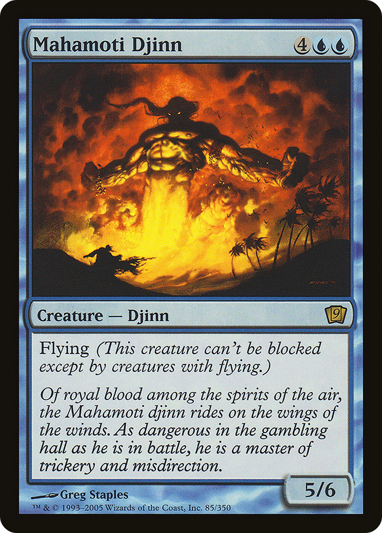 Mahamoti Djinn (9ED-85★) - Ninth Edition Foil - Premium MTG Single from Wizards of the Coast - Just $0.25! Shop now at Game Crave Tournament Store