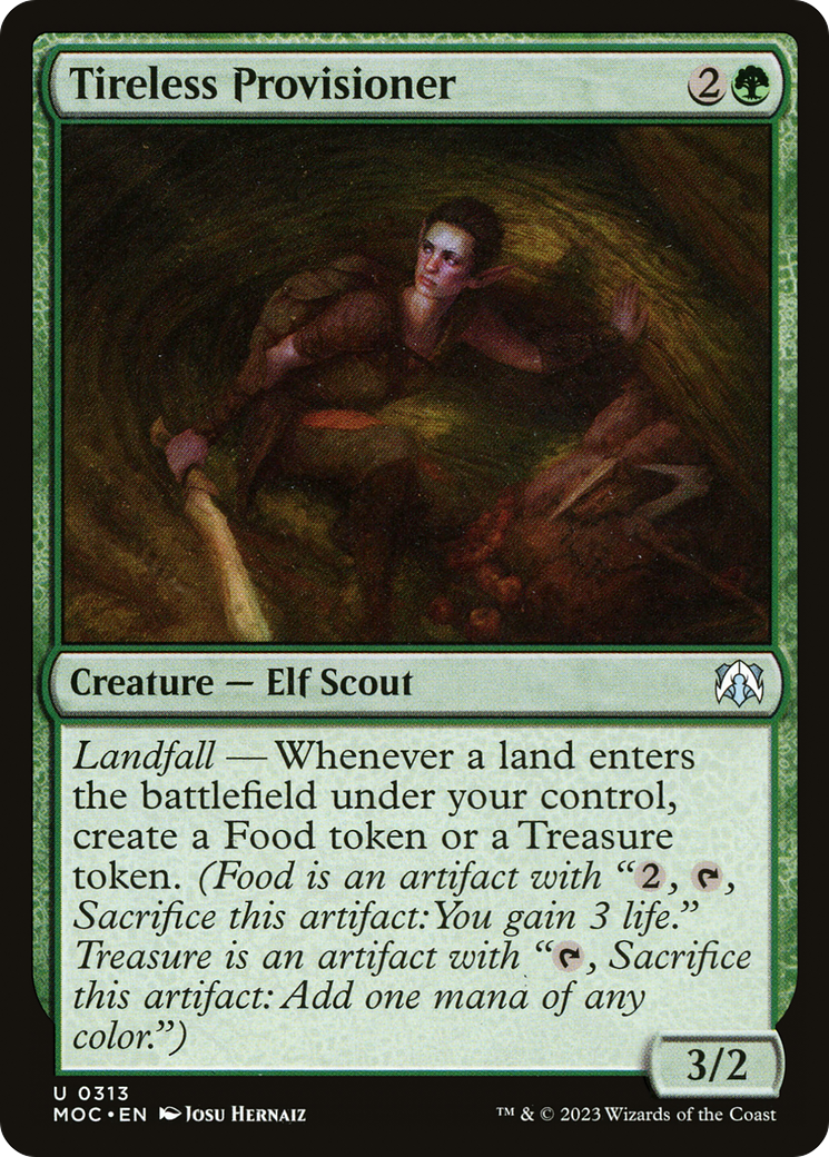 Tireless Provisioner (MOC-313) - March of the Machine Commander - Premium MTG Single from Wizards of the Coast - Just $1.68! Shop now at Game Crave Tournament Store