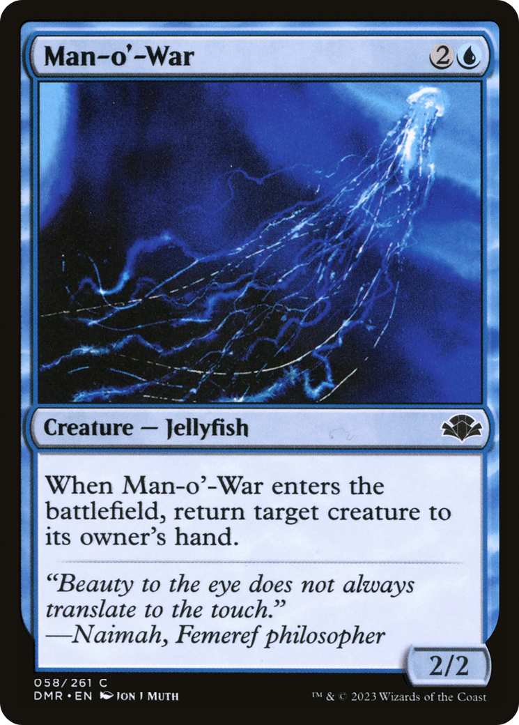 Man-o'-War (DMR-058) - Dominaria Remastered - Premium MTG Single from Wizards of the Coast - Just $0.25! Shop now at Game Crave Tournament Store