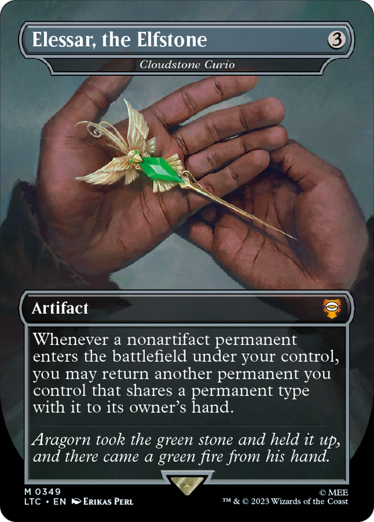 Cloudstone Curio (LTC-349) - Tales of Middle-earth Commander / Elessar, the Elfstone (Borderless) Foil - Premium MTG Single from Wizards of the Coast - Just $1.94! Shop now at Game Crave Tournament Store