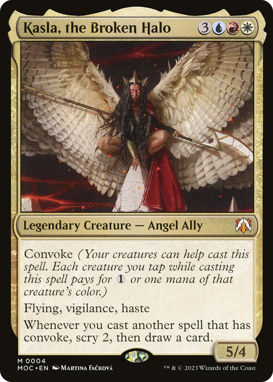 Kasla, the Broken Halo (MOC-004) - March of the Machine Commander - Premium MTG Single from Wizards of the Coast - Just $0.08! Shop now at Game Crave Tournament Store