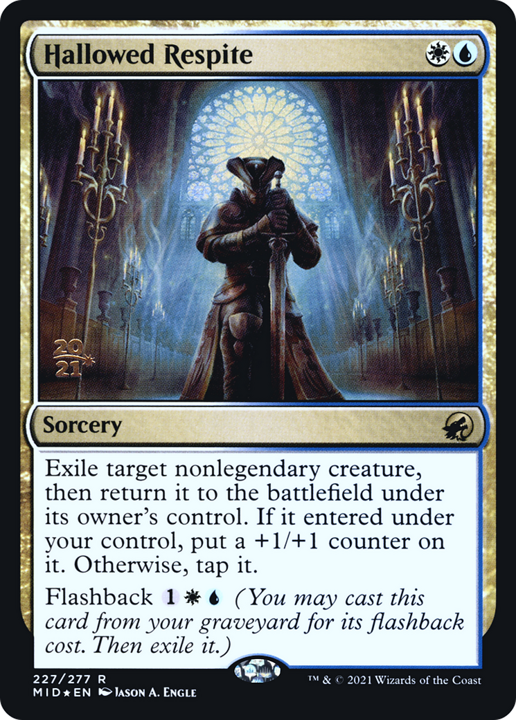Hallowed Respite (PMID-227S) - Innistrad: Midnight Hunt Promos Foil - Premium MTG Single from Wizards of the Coast - Just $0.14! Shop now at Game Crave Tournament Store