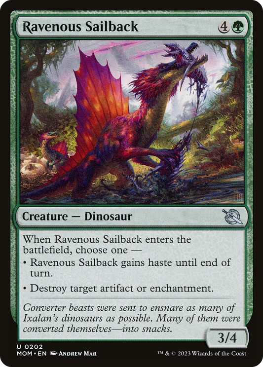 Ravenous Sailback (MOM-202) - March of the Machine - Premium MTG Single from Wizards of the Coast - Just $0.08! Shop now at Game Crave Tournament Store