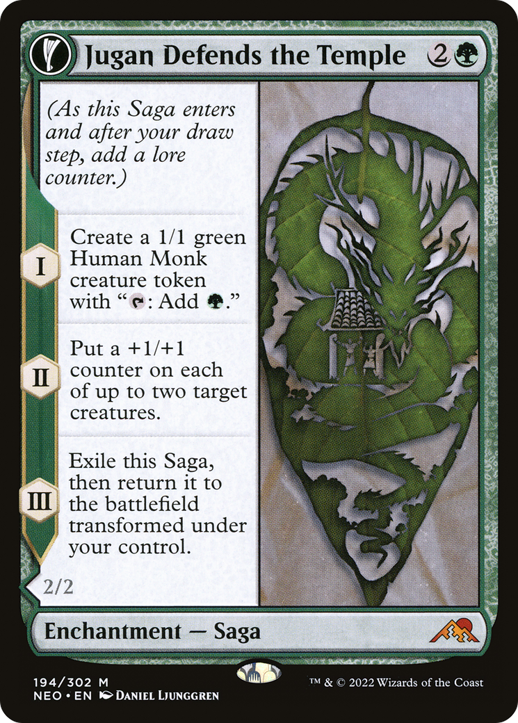 Jugan Defends the Temple // Remnant of the Rising Star (NEO-194) - Kamigawa: Neon Dynasty: (fandfc) Foil - Premium MTG Single from Wizards of the Coast - Just $0.23! Shop now at Game Crave Tournament Store