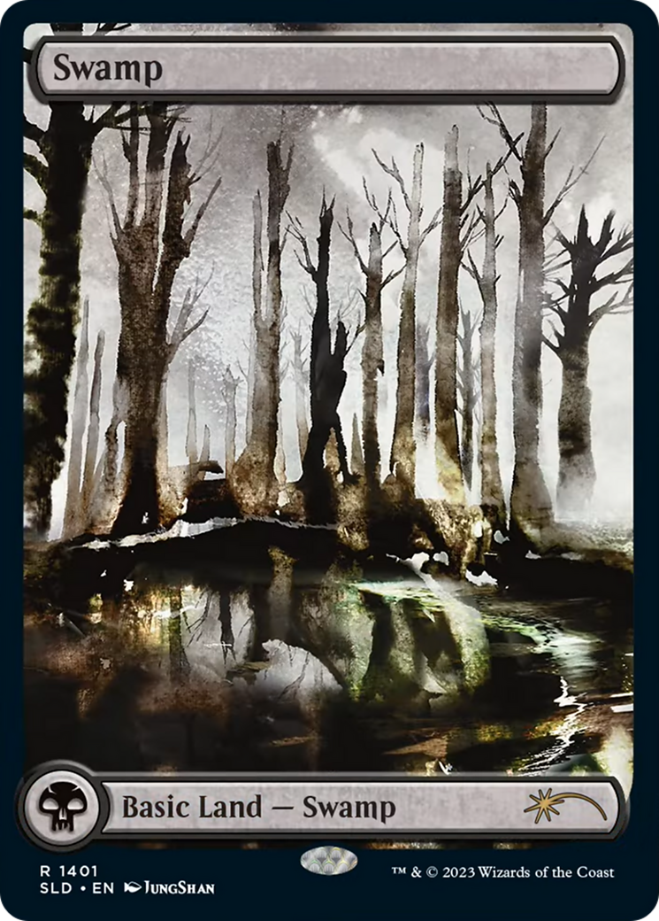 Swamp (SLD-1401) - Secret Lair Drop - Premium MTG Single from Wizards of the Coast - Just $2.18! Shop now at Game Crave Tournament Store