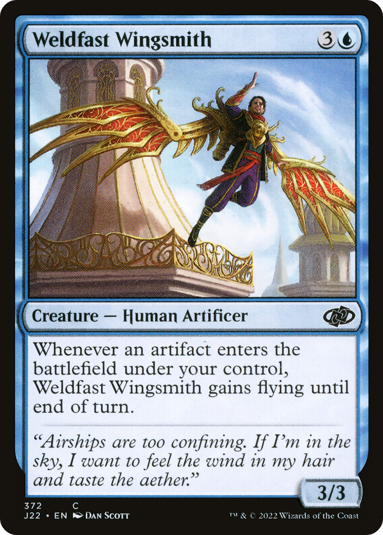 Weldfast Wingsmith (J22-372) - Jumpstart 2022 - Premium MTG Single from Wizards of the Coast - Just $0.25! Shop now at Game Crave Tournament Store