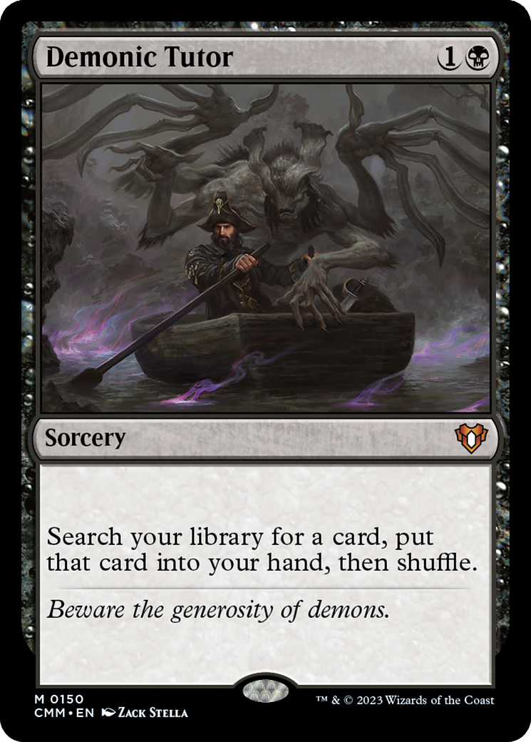 Demonic Tutor (CMM-150) - Commander Masters - Premium MTG Single from Wizards of the Coast - Just $13.31! Shop now at Game Crave Tournament Store