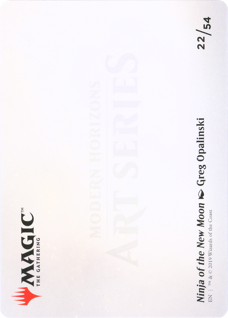 Ninja of the New Moon // Ninja of the New Moon (AMH1-022) - Modern Horizons Art Series (Borderless) - Premium MTG Single from Wizards of the Coast - Just $0! Shop now at Game Crave Tournament Store