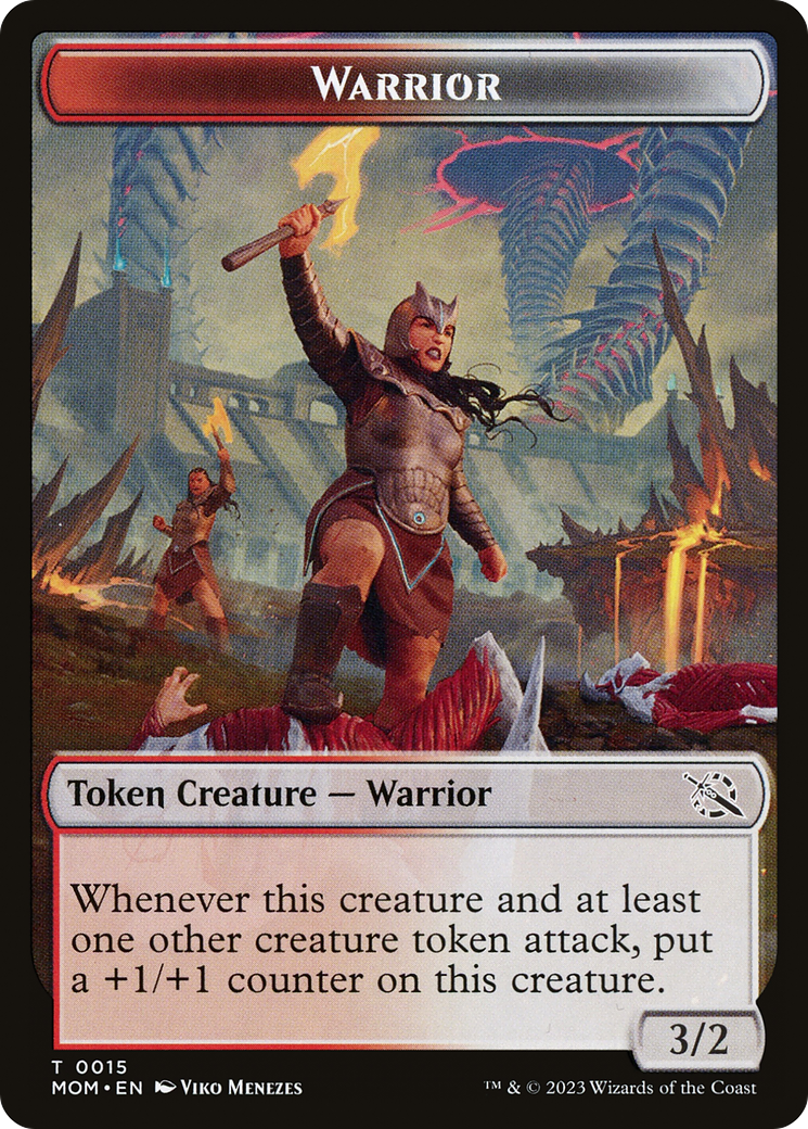 Warrior (TMOM-015) - March of the Machine Tokens Foil - Premium MTG Single from Wizards of the Coast - Just $0! Shop now at Game Crave Tournament Store