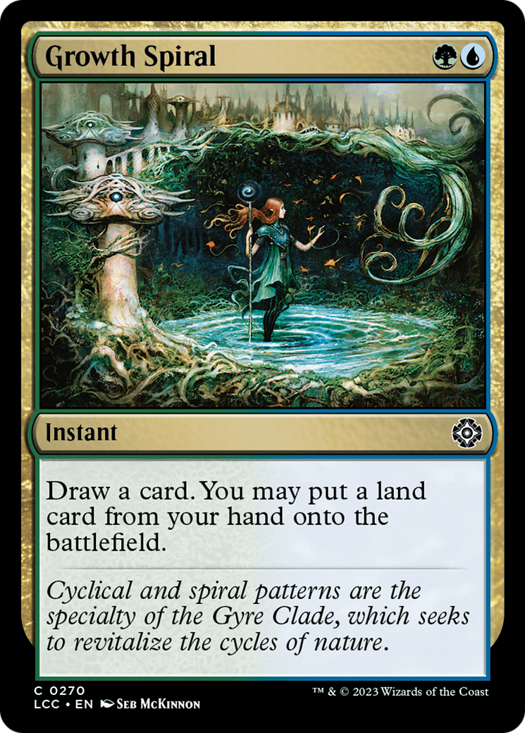 Growth Spiral (LCC-270) - The Lost Caverns of Ixalan Commander - Premium MTG Single from Wizards of the Coast - Just $0.08! Shop now at Game Crave Tournament Store