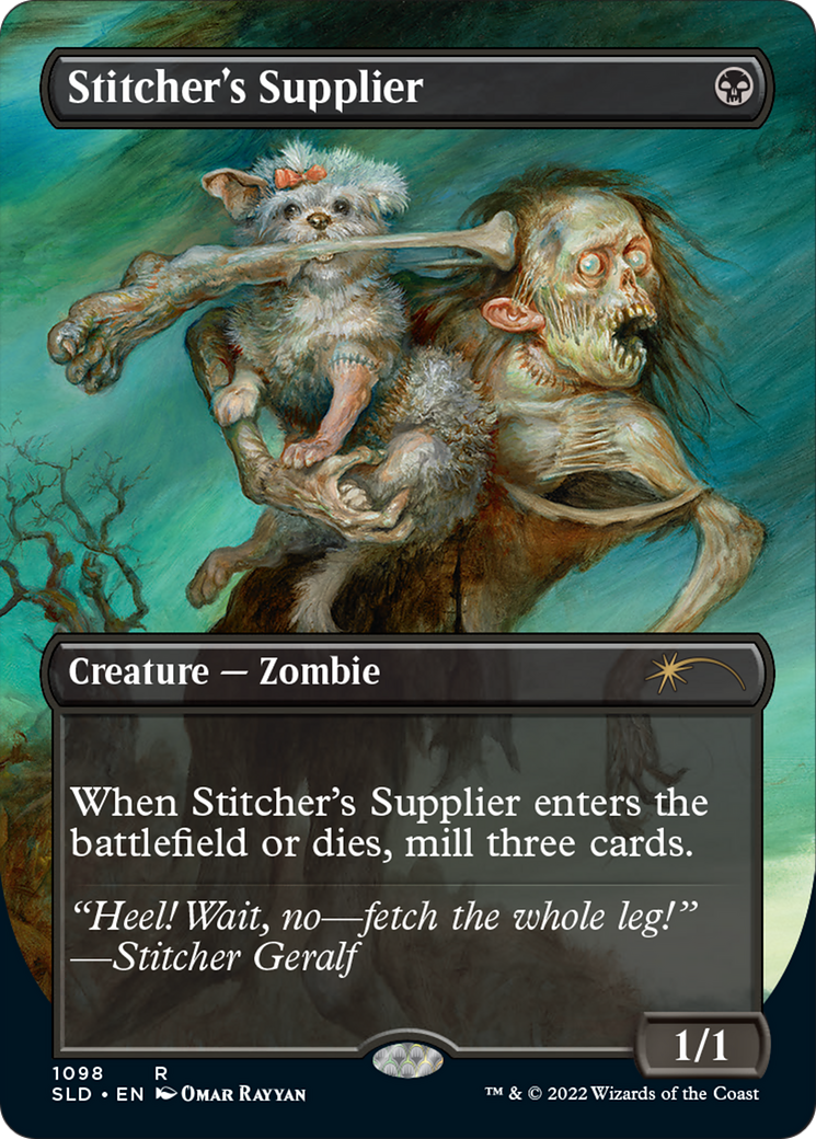 Stitcher's Supplier (SLD-1098) - Secret Lair Drop (Borderless) Foil - Premium MTG Single from Wizards of the Coast - Just $5.27! Shop now at Game Crave Tournament Store