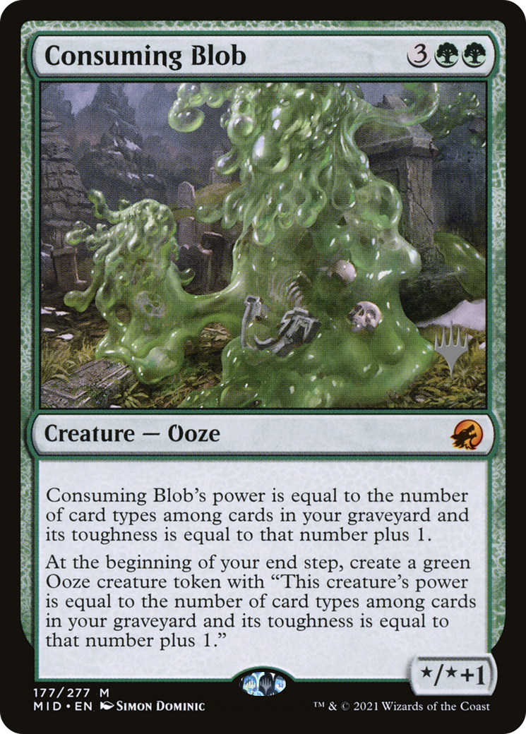 Consuming Blob (PMID-177P) - Innistrad: Midnight Hunt Promos - Premium MTG Single from Wizards of the Coast - Just $0.10! Shop now at Game Crave Tournament Store