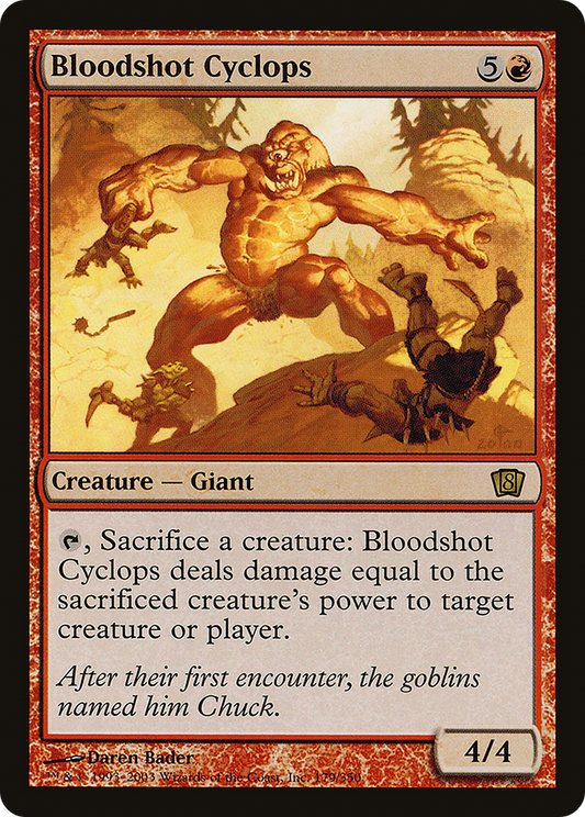 Bloodshot Cyclops (8ED-179★) - Eighth Edition Foil - Premium MTG Single from Wizards of the Coast - Just $2.19! Shop now at Game Crave Tournament Store