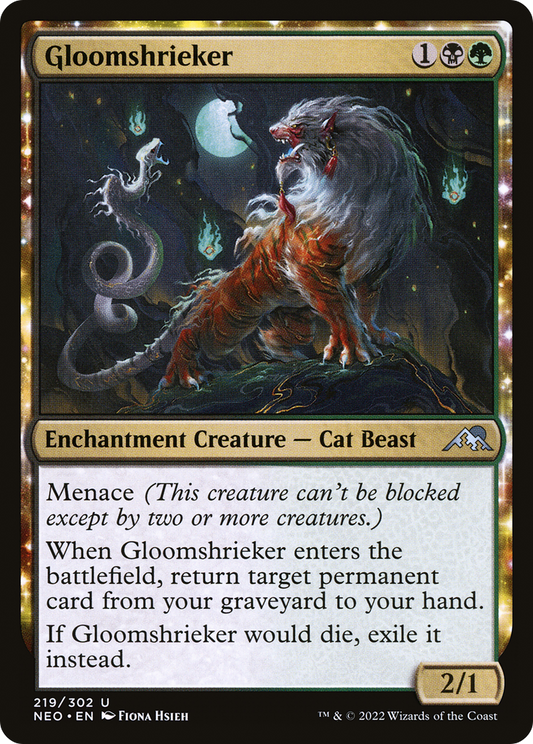 Gloomshrieker (NEO-219) - Kamigawa: Neon Dynasty - Premium MTG Single from Wizards of the Coast - Just $0.08! Shop now at Game Crave Tournament Store