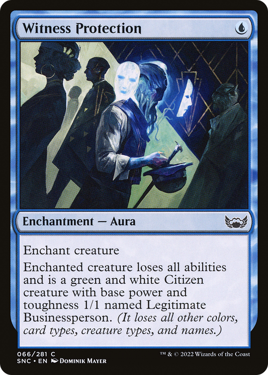 Witness Protection (SNC-066) - Streets of New Capenna - Premium MTG Single from Wizards of the Coast - Just $0.08! Shop now at Game Crave Tournament Store