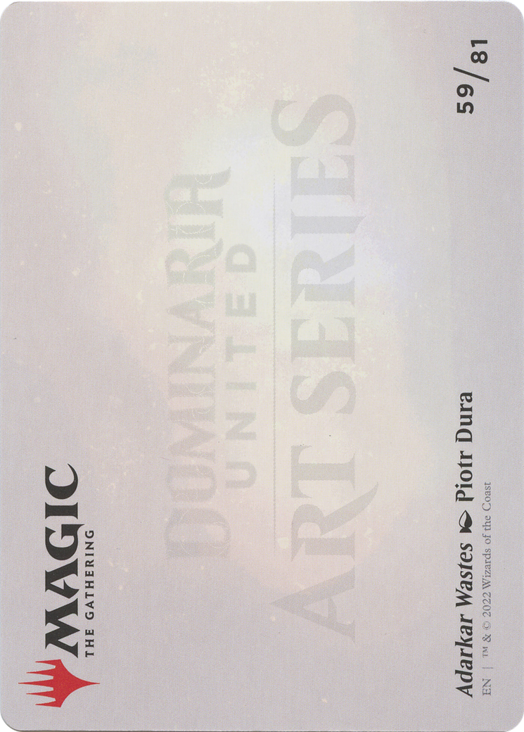 Adarkar Wastes // Adarkar Wastes (ADMU-059) - Dominaria United Art Series (Borderless) - Premium MTG Single from Wizards of the Coast - Just $0! Shop now at Game Crave Tournament Store