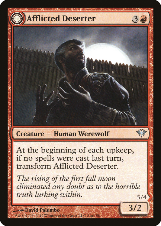 Afflicted Deserter // Werewolf Ransacker (DKA-081) - Dark Ascension: (Double Faced Transform) - Premium MTG Single from Wizards of the Coast - Just $0.08! Shop now at Game Crave Tournament Store
