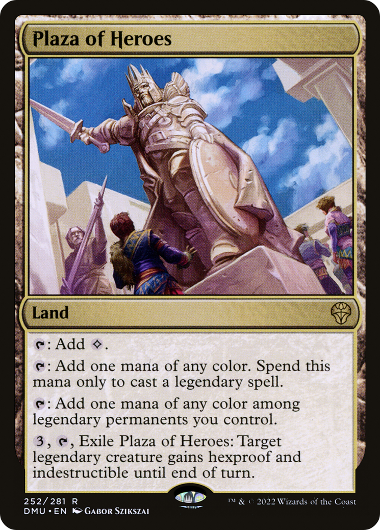 Plaza of Heroes (DMU-252) - Dominaria United - Premium MTG Single from Wizards of the Coast - Just $5.15! Shop now at Game Crave Tournament Store