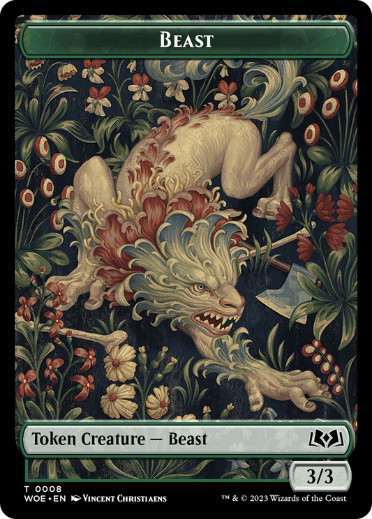 Beast (TWOE-008) - Wilds of Eldraine Tokens - Premium MTG Single from Wizards of the Coast - Just $0! Shop now at Game Crave Tournament Store