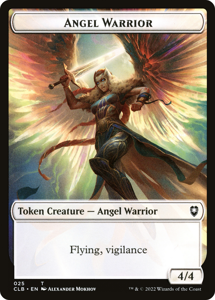 Angel Warrior (TCLB-025) - Battle for Baldur's Gate Tokens - Premium MTG Single from Wizards of the Coast - Just $0! Shop now at Game Crave Tournament Store