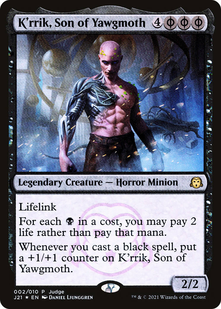 K'rrik, Son of Yawgmoth (PJ21-002) - Judge Gift Cards 2021 Foil - Premium MTG Single from Wizards of the Coast - Just $3.26! Shop now at Game Crave Tournament Store
