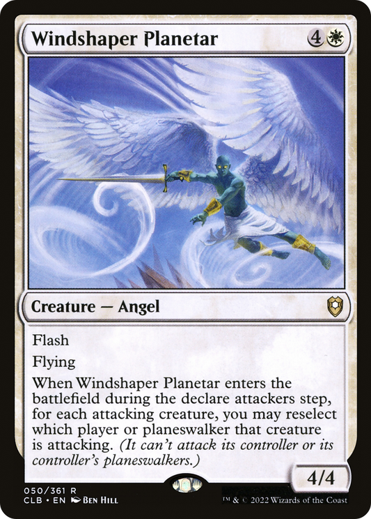 Windshaper Planetar (CLB-050) - Commander Legends: Battle for Baldur's Gate - Premium MTG Single from Wizards of the Coast - Just $0.08! Shop now at Game Crave Tournament Store