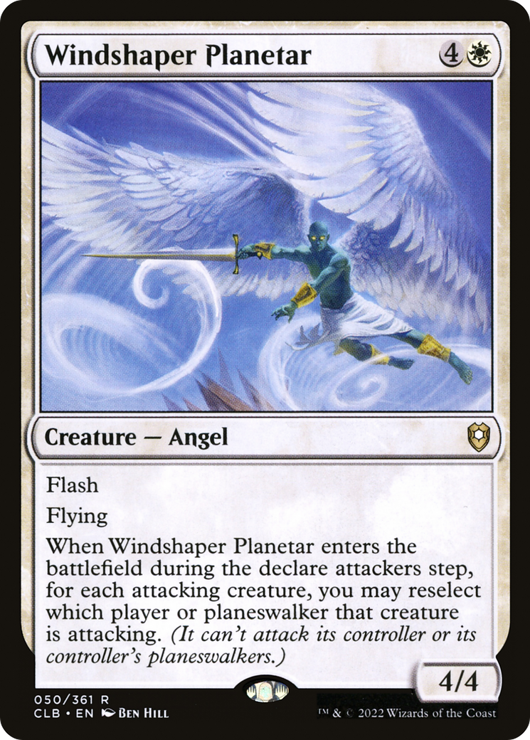Windshaper Planetar (CLB-050) - Commander Legends: Battle for Baldur's Gate Foil - Premium MTG Single from Wizards of the Coast - Just $0.08! Shop now at Game Crave Tournament Store