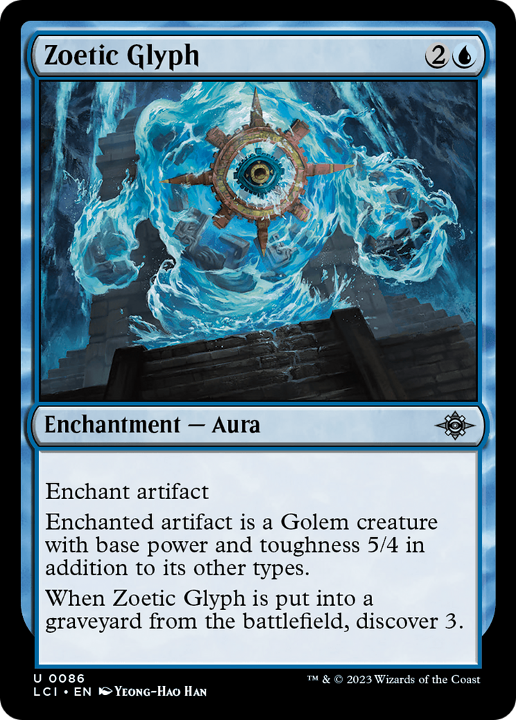 Zoetic Glyph (LCI-086) - The Lost Caverns of Ixalan - Premium MTG Single from Wizards of the Coast - Just $0.08! Shop now at Game Crave Tournament Store
