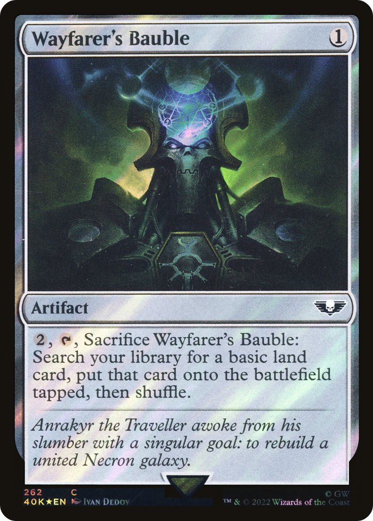 Wayfarer's Bauble (40K-262★) - Warhammer 40,000 Commander Foil - Premium MTG Single from Wizards of the Coast - Just $0.40! Shop now at Game Crave Tournament Store