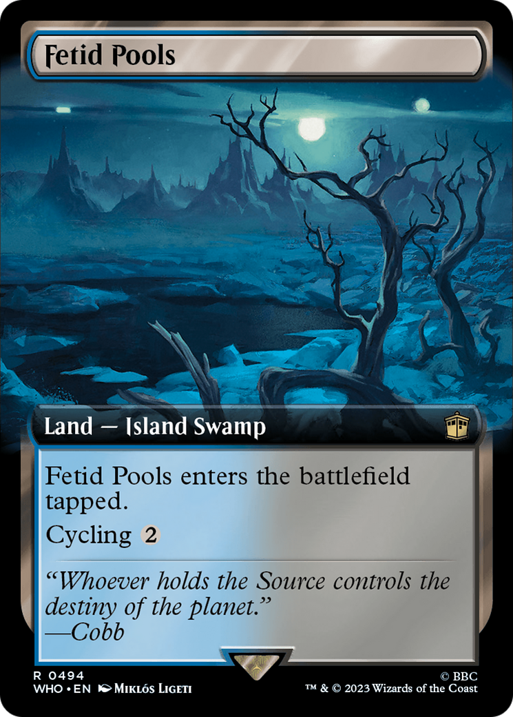 Fetid Pools (WHO-494) - Doctor Who: (Extended Art) Foil - Premium MTG Single from Wizards of the Coast - Just $0.20! Shop now at Game Crave Tournament Store