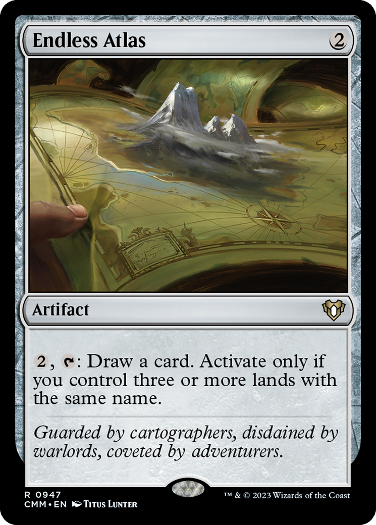 Endless Atlas (CMM-947) - Commander Masters - Premium MTG Single from Wizards of the Coast - Just $1.41! Shop now at Game Crave Tournament Store