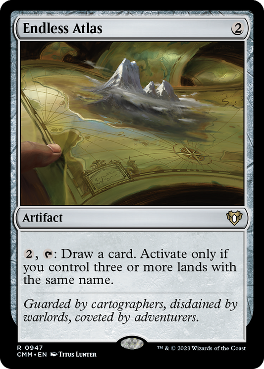 Endless Atlas (CMM-947) - Commander Masters - Premium MTG Single from Wizards of the Coast - Just $1.41! Shop now at Game Crave Tournament Store