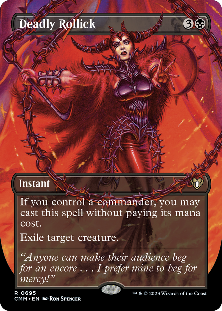 Deadly Rollick (CMM-695) - Commander Masters (Borderless) - Premium MTG Single from Wizards of the Coast - Just $5.42! Shop now at Game Crave Tournament Store
