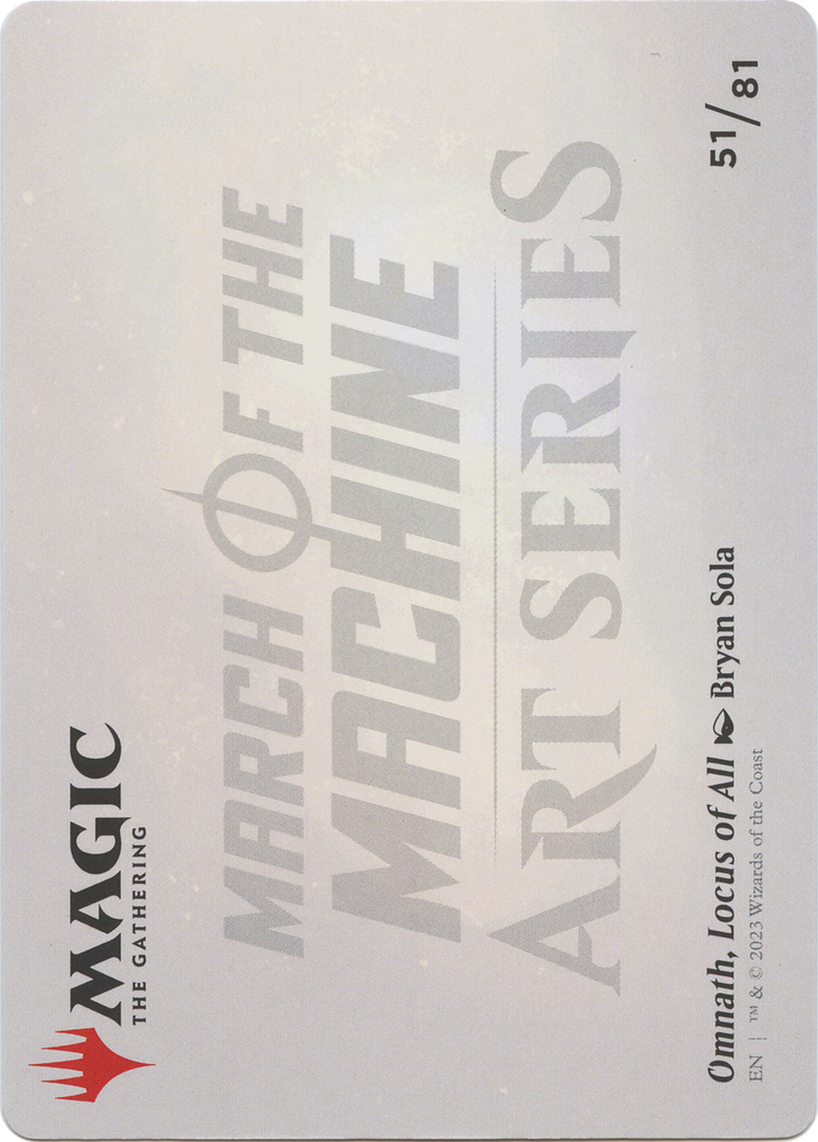 Omnath, Locus of All // Omnath, Locus of All (AMOM-051) - March of the Machine Art Series (Borderless) - Premium MTG Single from Wizards of the Coast - Just $0! Shop now at Game Crave Tournament Store