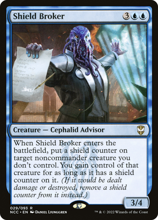 Shield Broker (NCC-029) - New Capenna Commander - Premium MTG Single from Wizards of the Coast - Just $0.25! Shop now at Game Crave Tournament Store