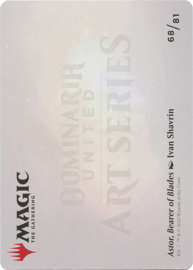 Astor, Bearer of Blades // Astor, Bearer of Blades (ADMU-068) - Dominaria United Art Series (Borderless) Foil - Premium MTG Single from Wizards of the Coast - Just $0! Shop now at Game Crave Tournament Store