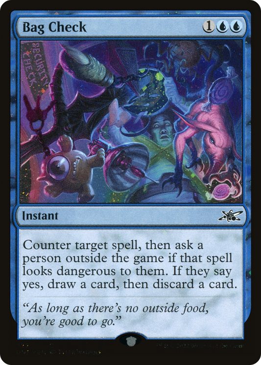 Bag Check (UNF-322) - Unfinity Foil - Premium MTG Single from Wizards of the Coast - Just $0.08! Shop now at Game Crave Tournament Store