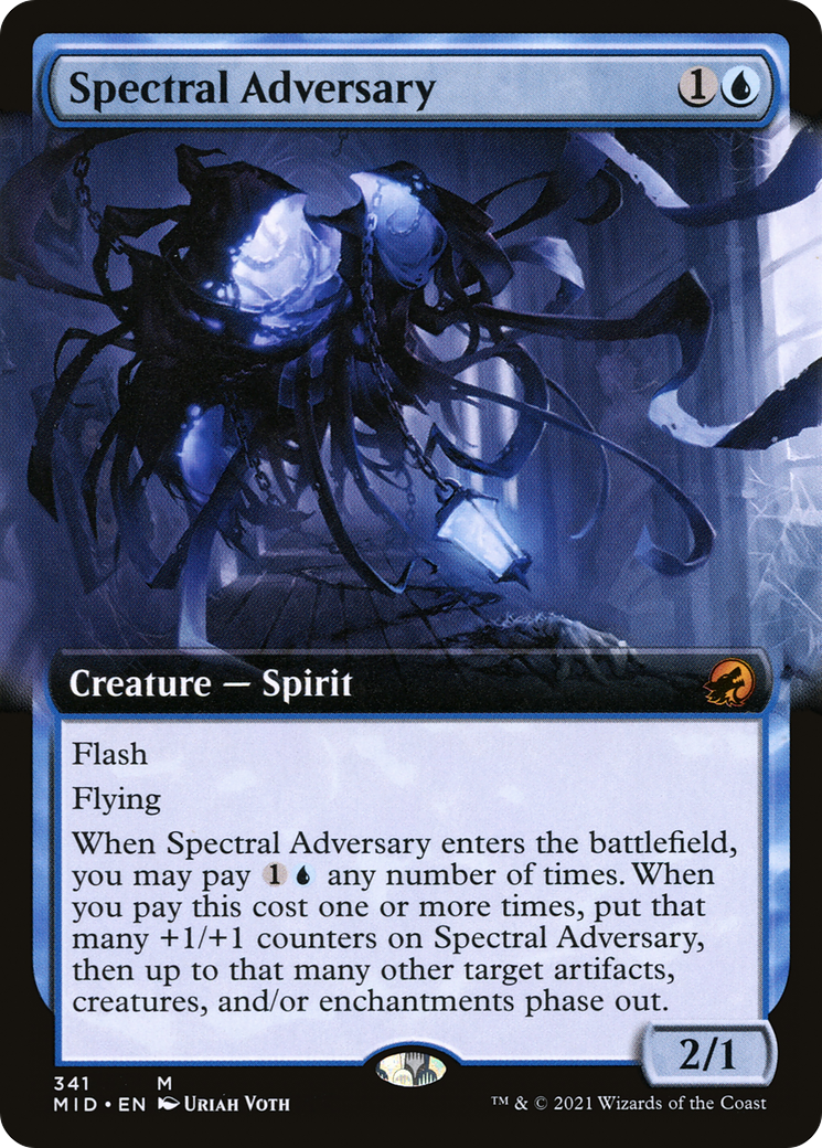 Spectral Adversary (MID-341) - Innistrad: Midnight Hunt: (Extended Art) Foil - Premium MTG Single from Wizards of the Coast - Just $0.90! Shop now at Game Crave Tournament Store