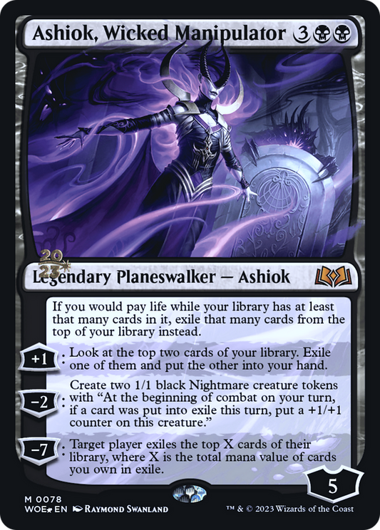 Ashiok, Wicked Manipulator (PWOE-78S) - Wilds of Eldraine Promos Foil - Premium MTG Single from Wizards of the Coast - Just $0.38! Shop now at Game Crave Tournament Store
