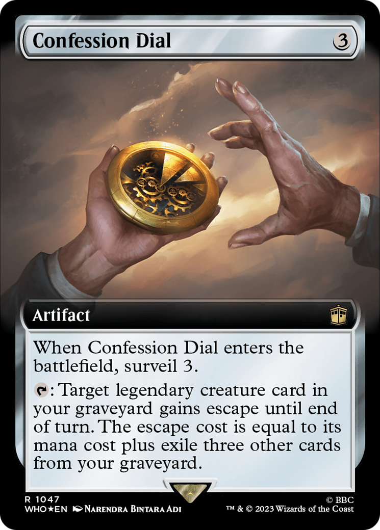 Confession Dial (WHO-1047) - Doctor Who: (Extended Art) Foil - Premium MTG Single from Wizards of the Coast - Just $0.93! Shop now at Game Crave Tournament Store