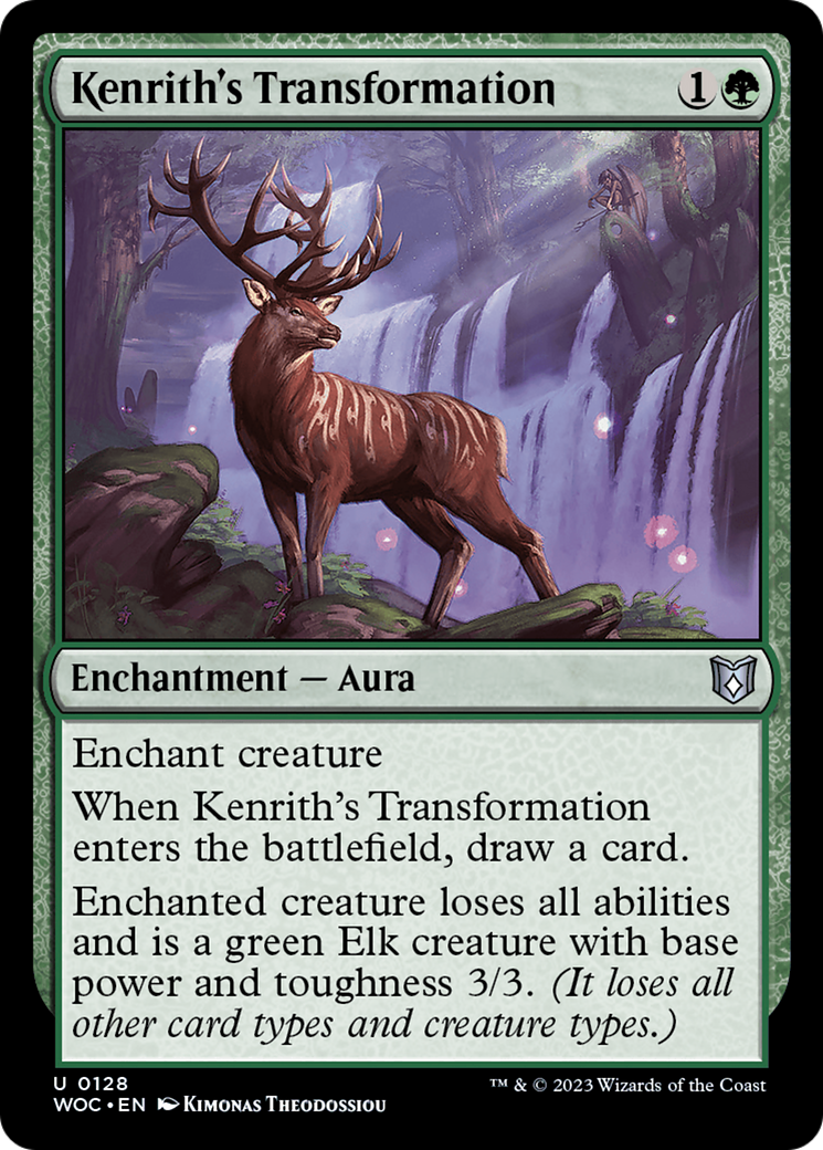 Kenrith's Transformation (WOC-128) - Wilds of Eldraine Commander - Premium MTG Single from Wizards of the Coast - Just $0.46! Shop now at Game Crave Tournament Store