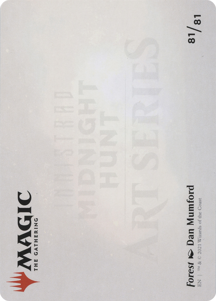 Forest // Forest (AMID-081) - Midnight Hunt Art Series (Borderless) - Premium MTG Single from Wizards of the Coast - Just $0! Shop now at Game Crave Tournament Store