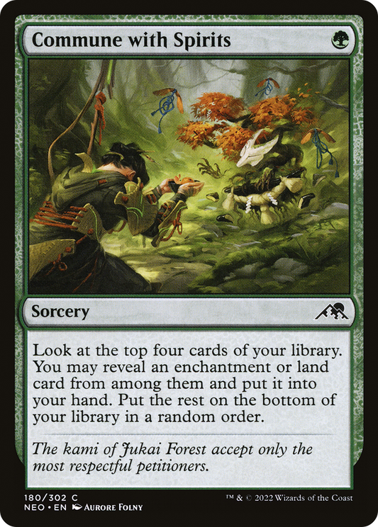 Commune with Spirits (NEO-180) - Kamigawa: Neon Dynasty - Premium MTG Single from Wizards of the Coast - Just $0.08! Shop now at Game Crave Tournament Store