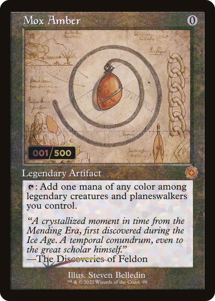 Mox Amber (BRR-98Z) - The Brothers' War Retro Artifacts Foil - Premium MTG Single from Wizards of the Coast - Just $1200! Shop now at Game Crave Tournament Store