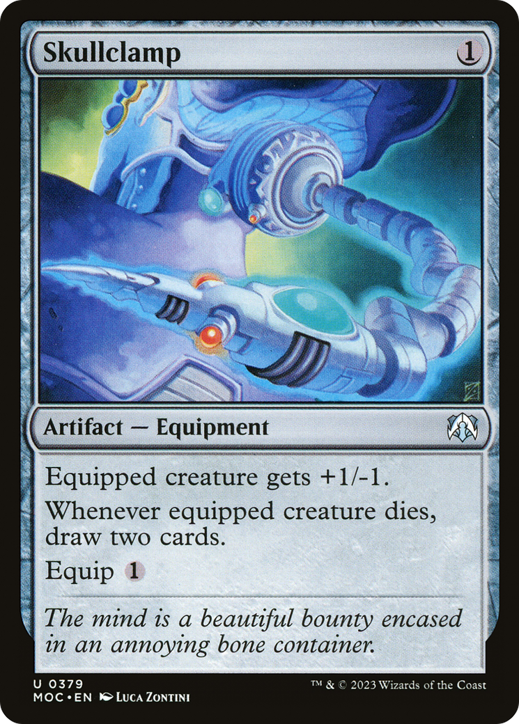 Skullclamp (MOC-379) - March of the Machine Commander - Premium MTG Single from Wizards of the Coast - Just $1.57! Shop now at Game Crave Tournament Store