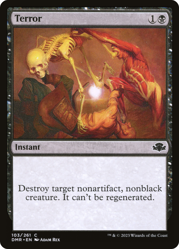 Terror (DMR-103) - Dominaria Remastered - Premium MTG Single from Wizards of the Coast - Just $0.25! Shop now at Game Crave Tournament Store