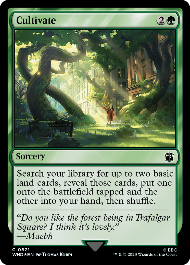 Cultivate (WHO-821) - Doctor Who Foil - Premium MTG Single from Wizards of the Coast - Just $0.92! Shop now at Game Crave Tournament Store