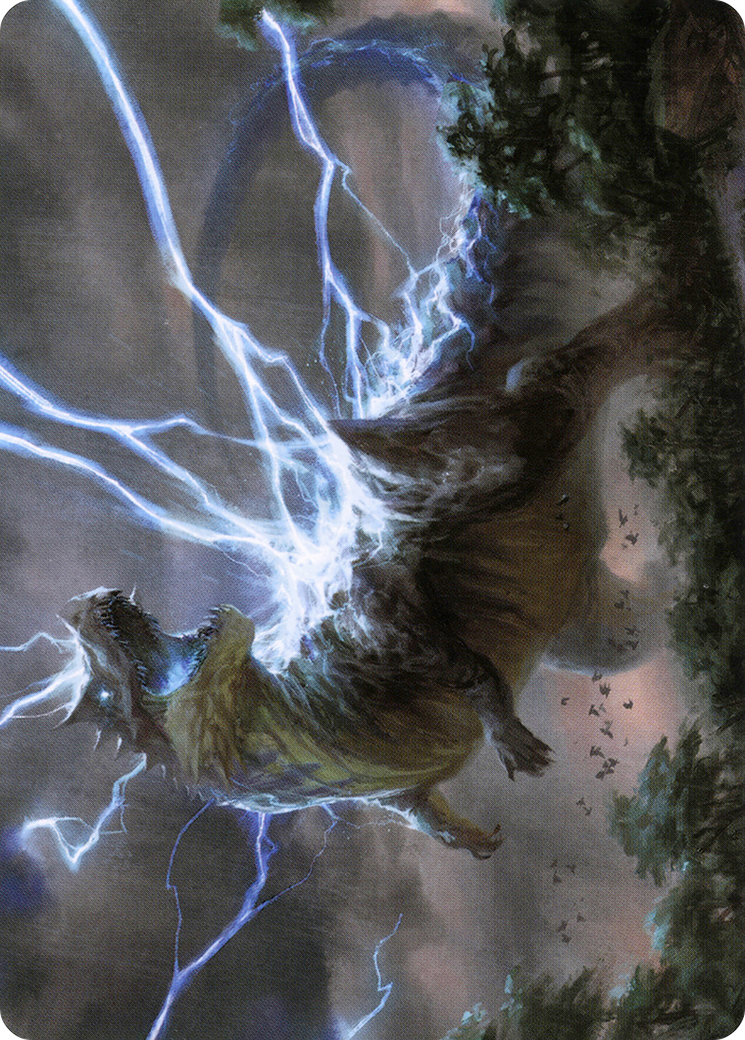 Thrasta, Tempest's Roar // Thrasta, Tempest's Roar (AMH2-041) - Modern Horizons 2 Art Series (Borderless) - Premium MTG Single from Wizards of the Coast - Just $0! Shop now at Game Crave Tournament Store